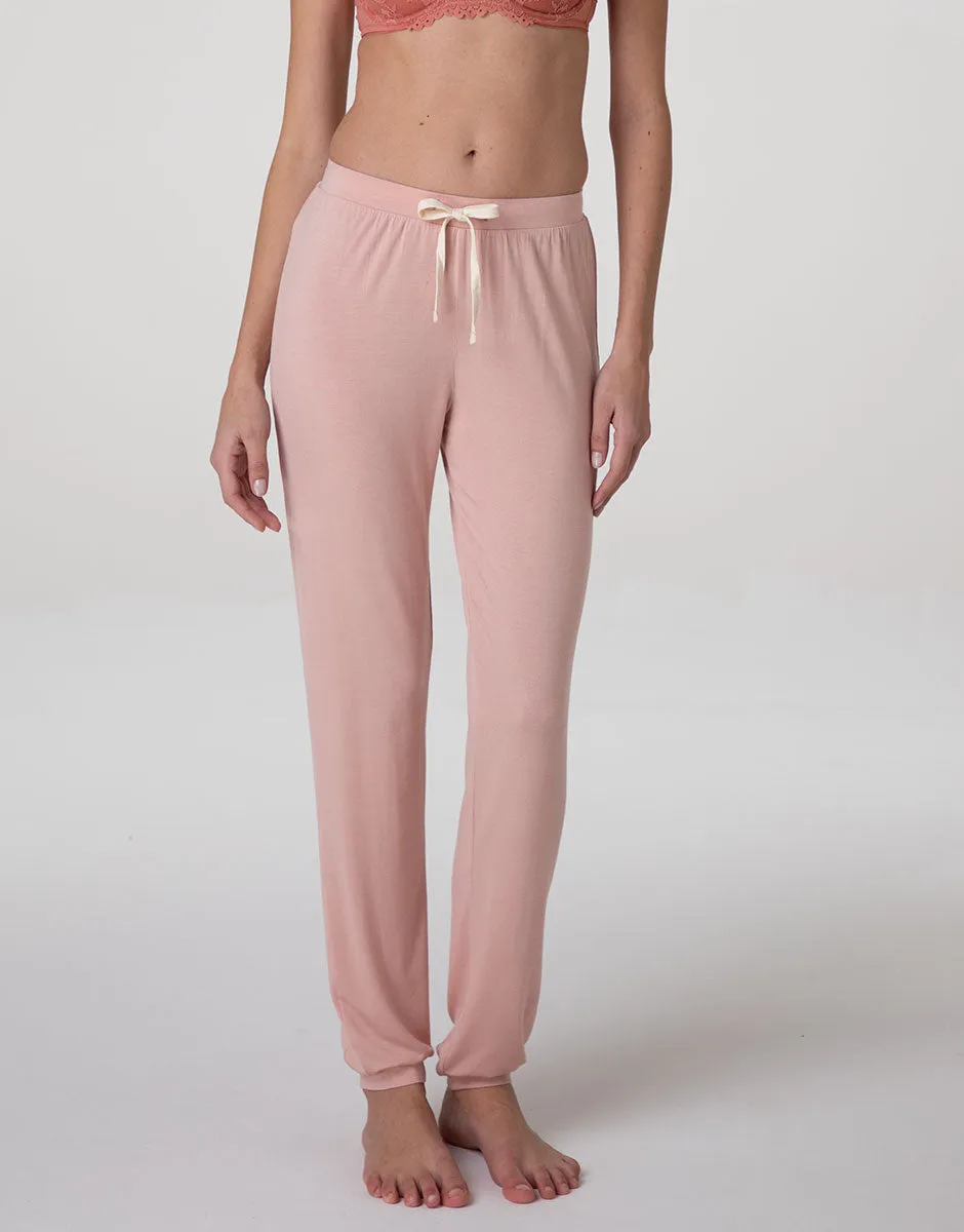 Lovable Pantaloni Lunghi Pigiama Viscosa Rosa Blush