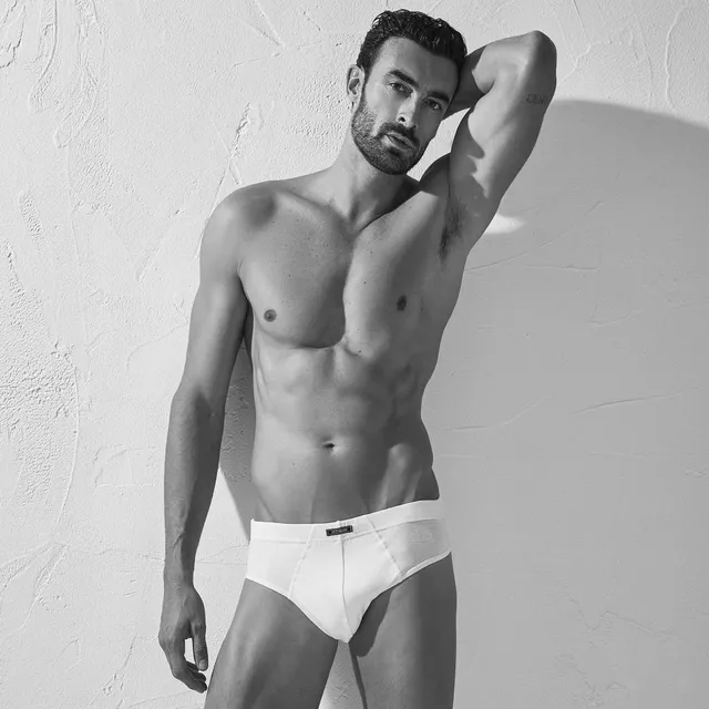 Intimami slip uomo cotone bielastico 3 pezzi elastico interno