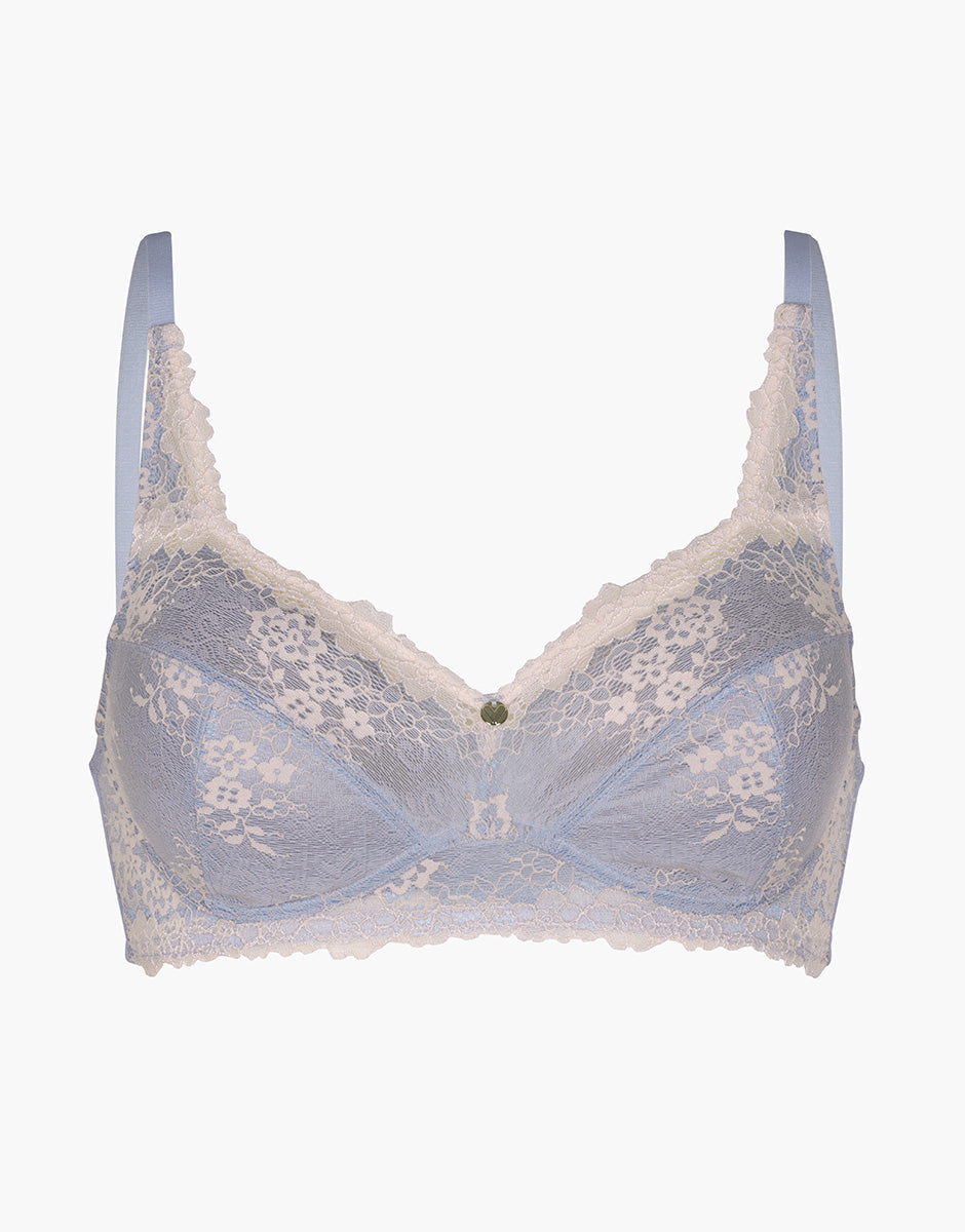 Lovable Density Lace reggiseno senza ferretto azzurro in pizzo