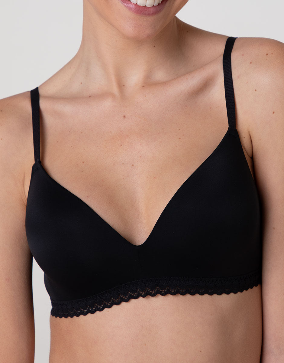 Lovable Value Micro reggiseno senza ferretto nero microfibra