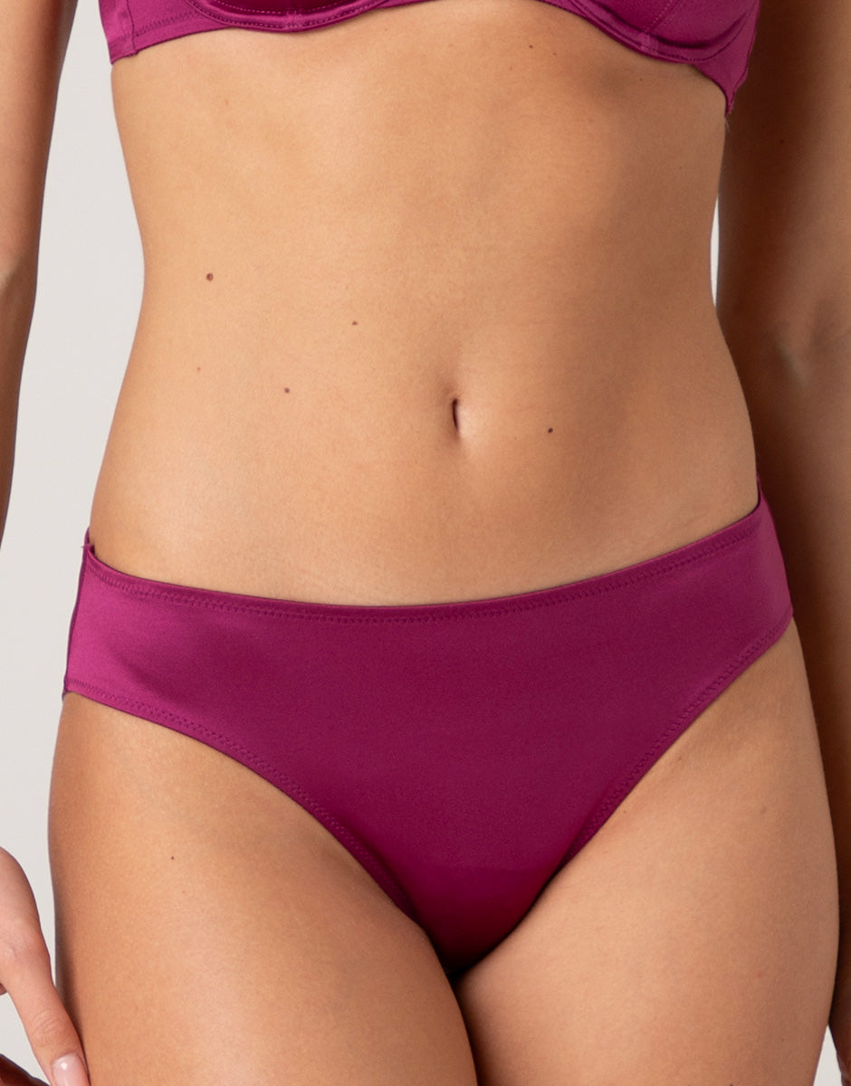 Lovable Chic Micro slip lampone viola in microfibra con bottone