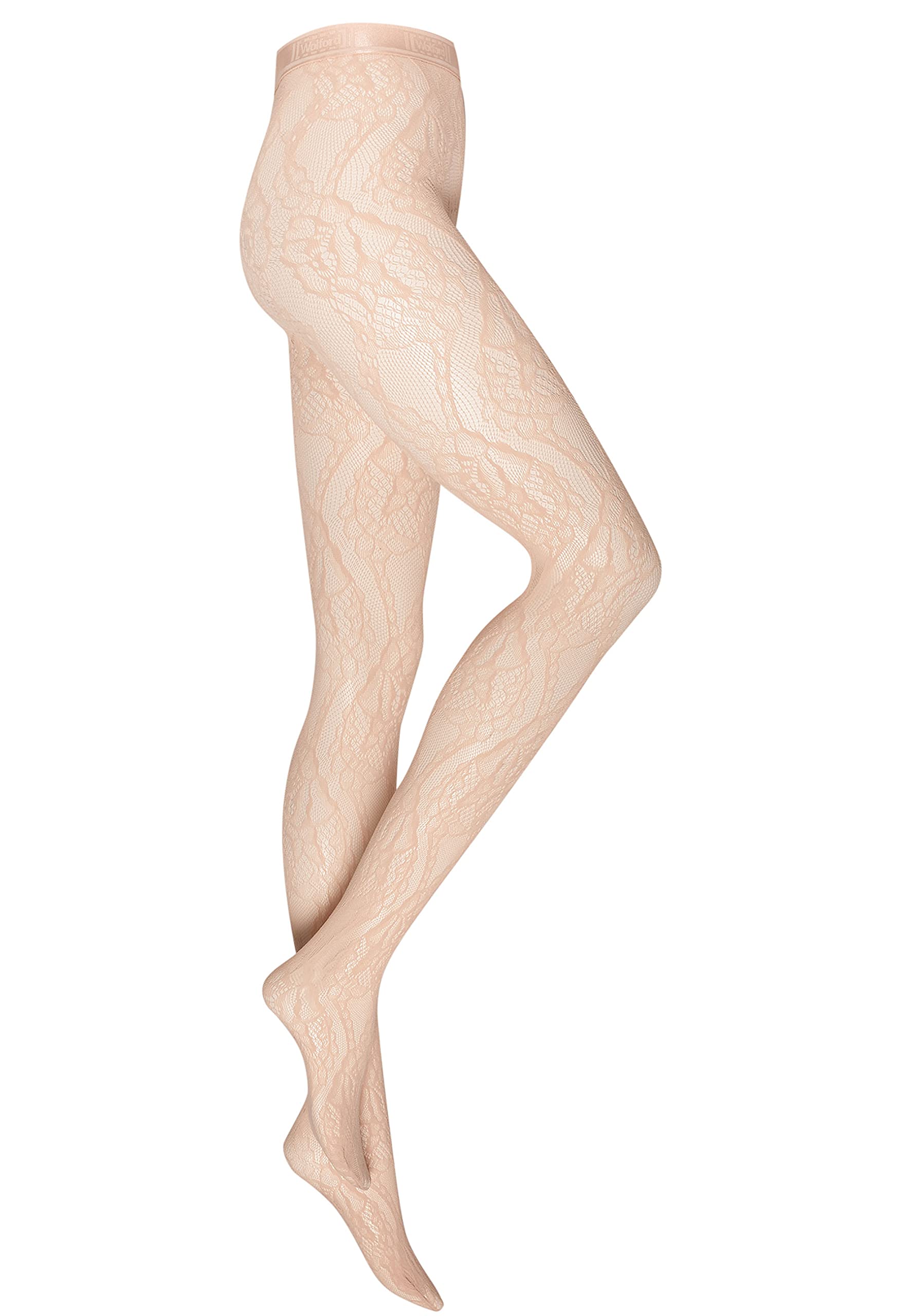 Wolford Rita Collant Rete Floreale Senza Cuciture