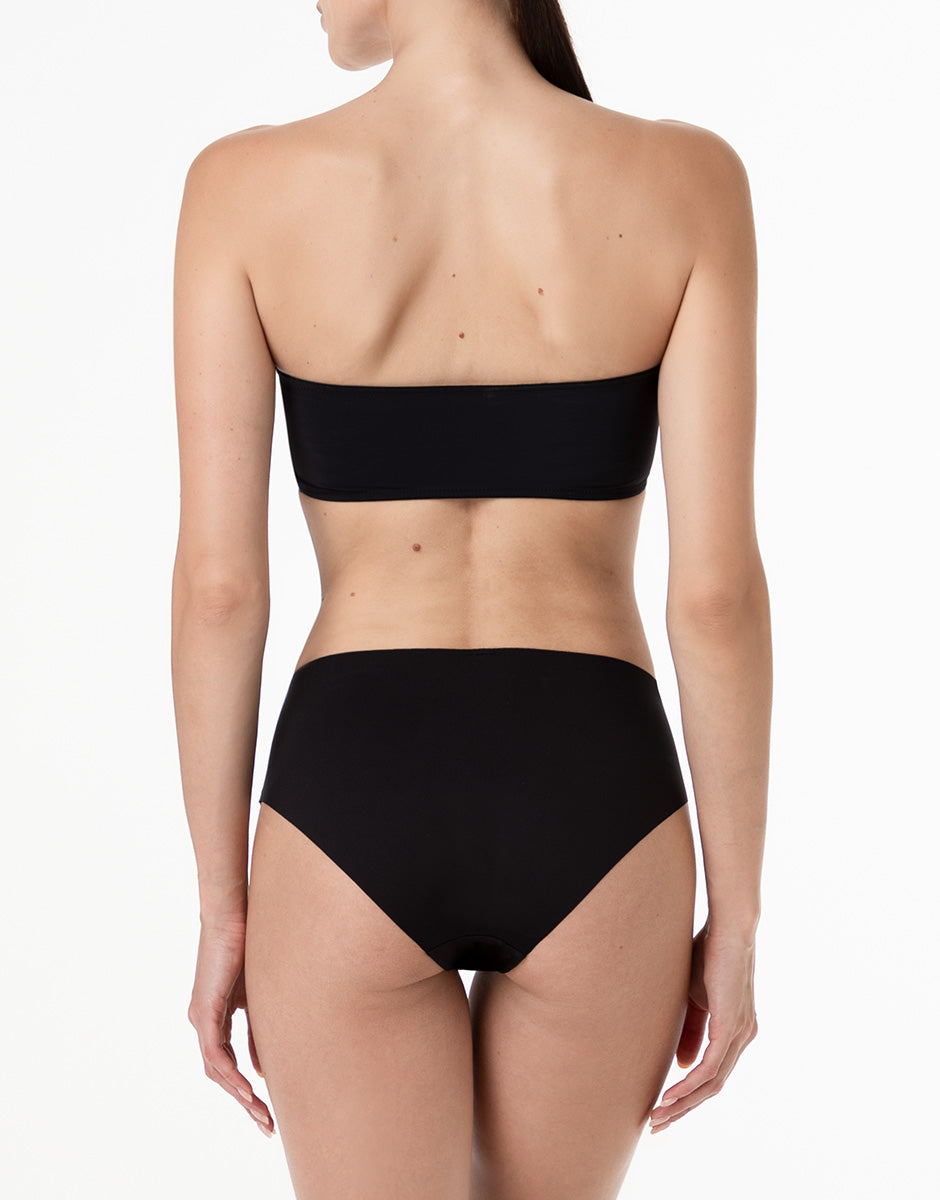 Lovable Second Skin Micro slip midi nero senza cuciture
