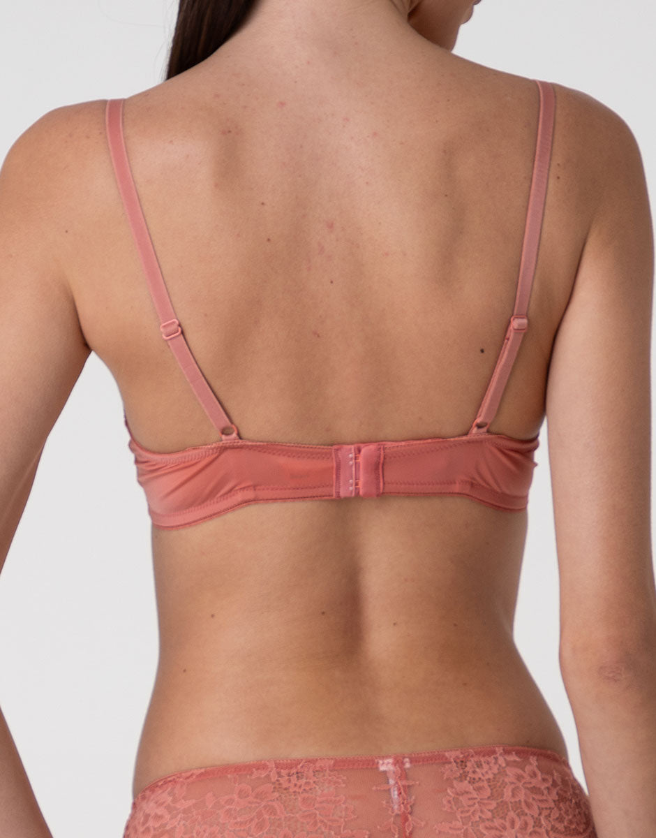 Lovable Stylish Lace Balconcino Imbottito terracotta chiaro