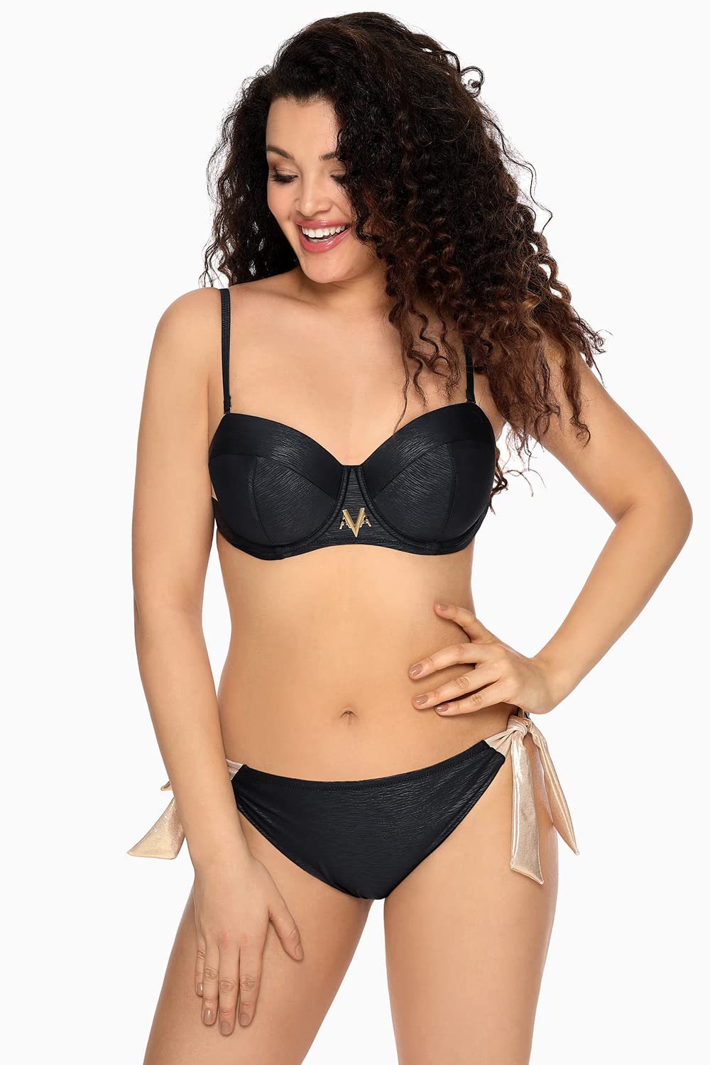 Ava SK-148 reggiseno bikini nero full cup microfibra