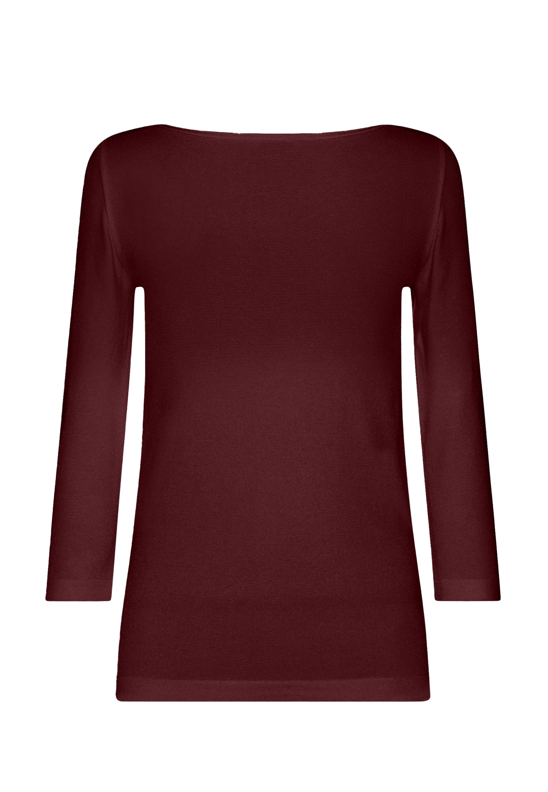 Wolford Cordoba top 3/4 scollo a barca rosso mezzanotte
