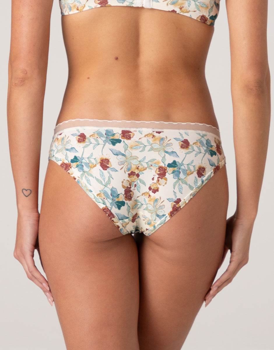 Lovable My Daily Comfort slip fiori avorio microfibra