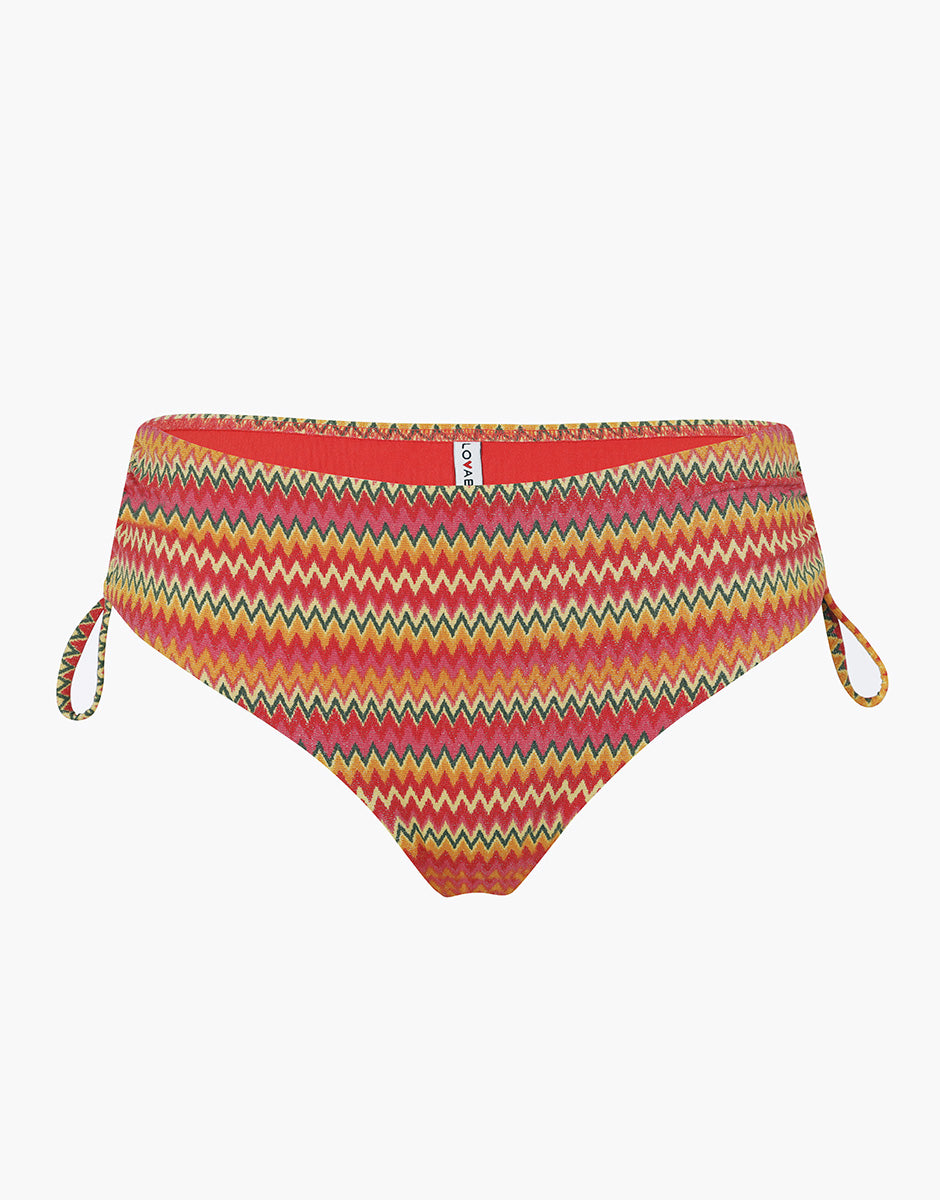 Lovable Printed Lurex slip mare alto zigzag multicolor