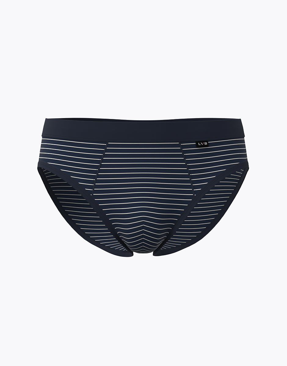 Lovable Man Casual Stretch Cotton slip uomo righe blu cotone