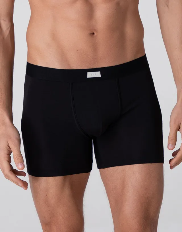 Lovable Man Modern Stretch Cotton boxer lungo nero cotone elasticizzato