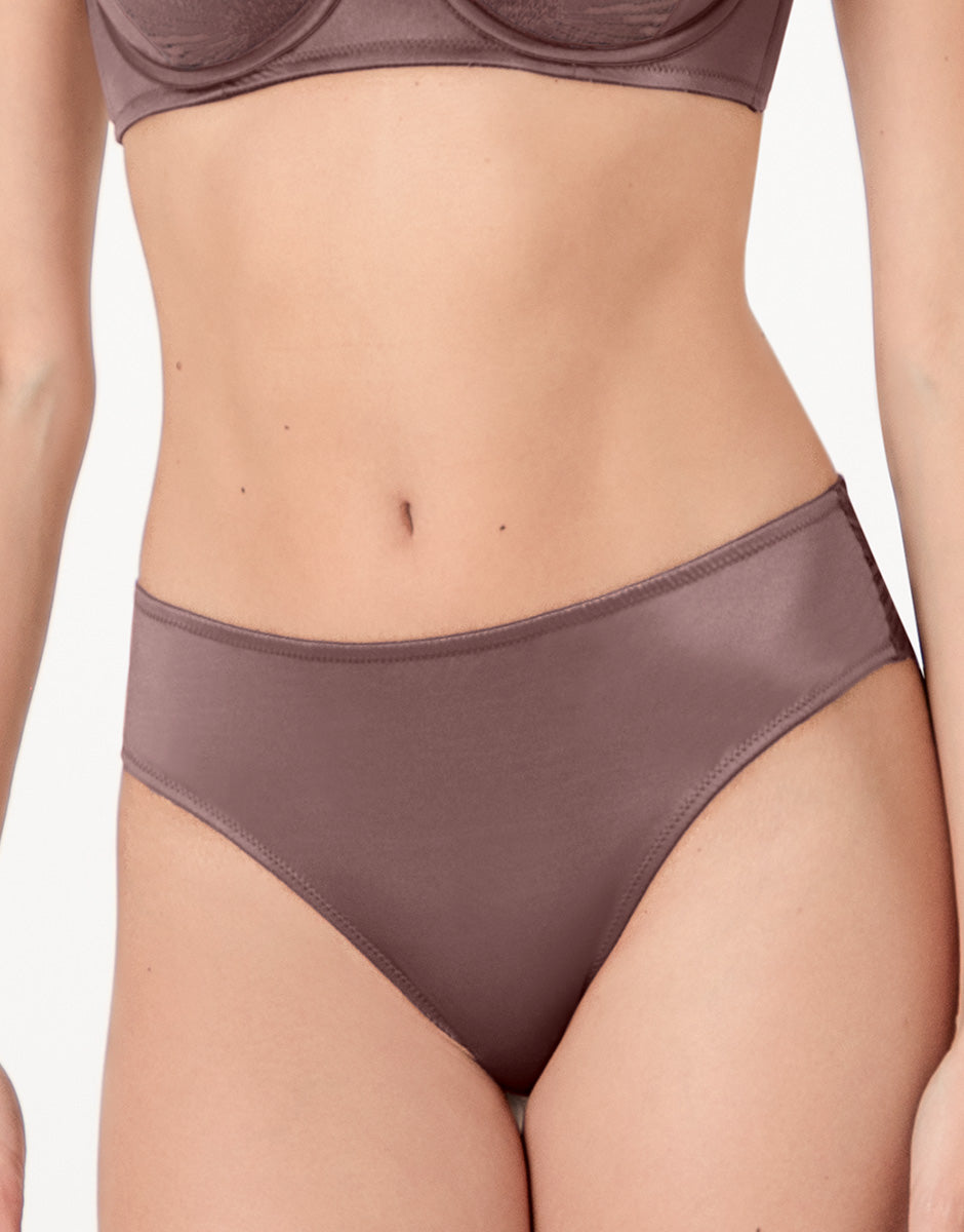 Lovable Blowball Lacy Micro slip nocciola microfibra e pizzo
