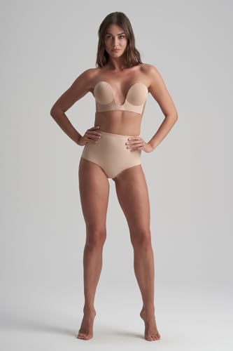 Bye Bra Stile U reggiseno adesivo senza cuciture beige