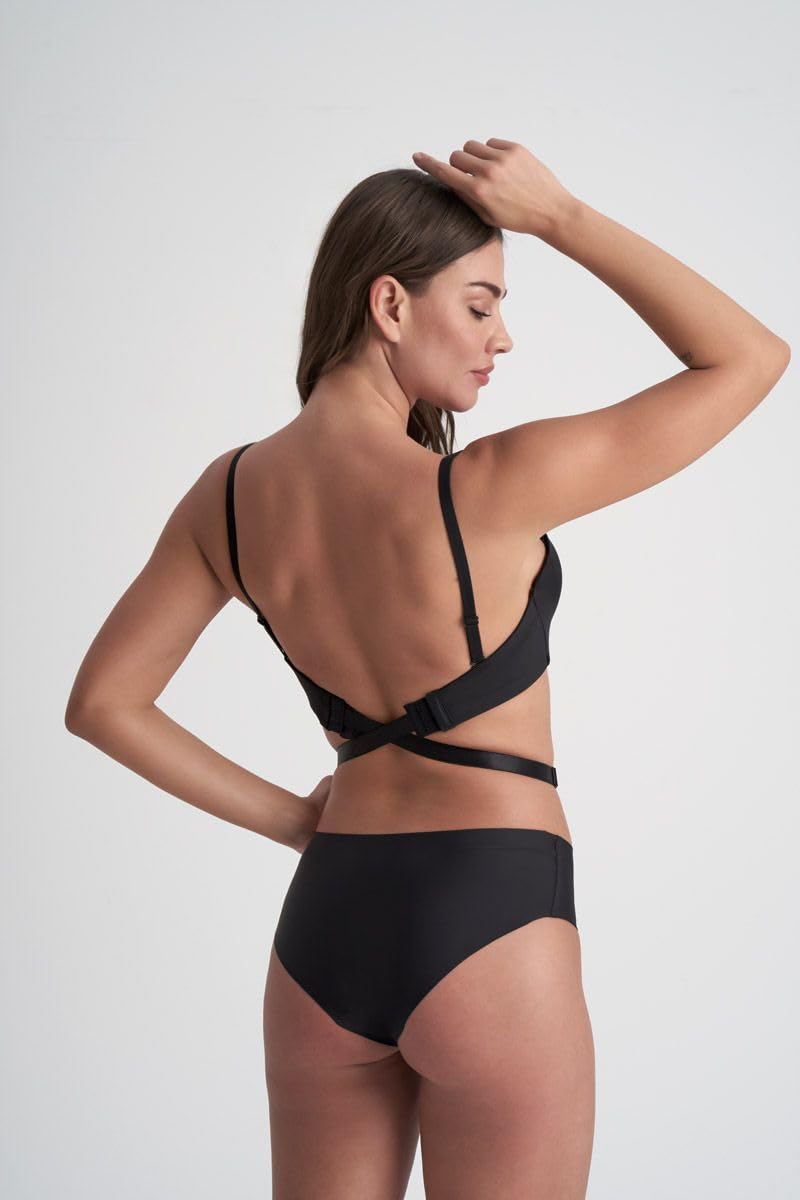 Bye Bra spalline schiena bassa 3 ganci 10 cm 3 pezzi