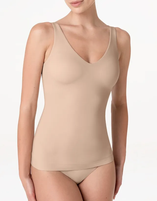 Lovable Invisible Fusion canotta scollo V nudo chiaro