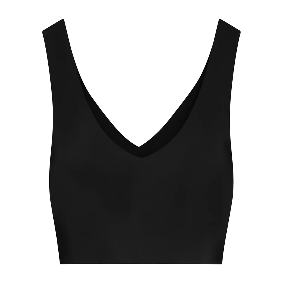 Bye Bra scollo a V reggiseno invisibile senza cuciture beige