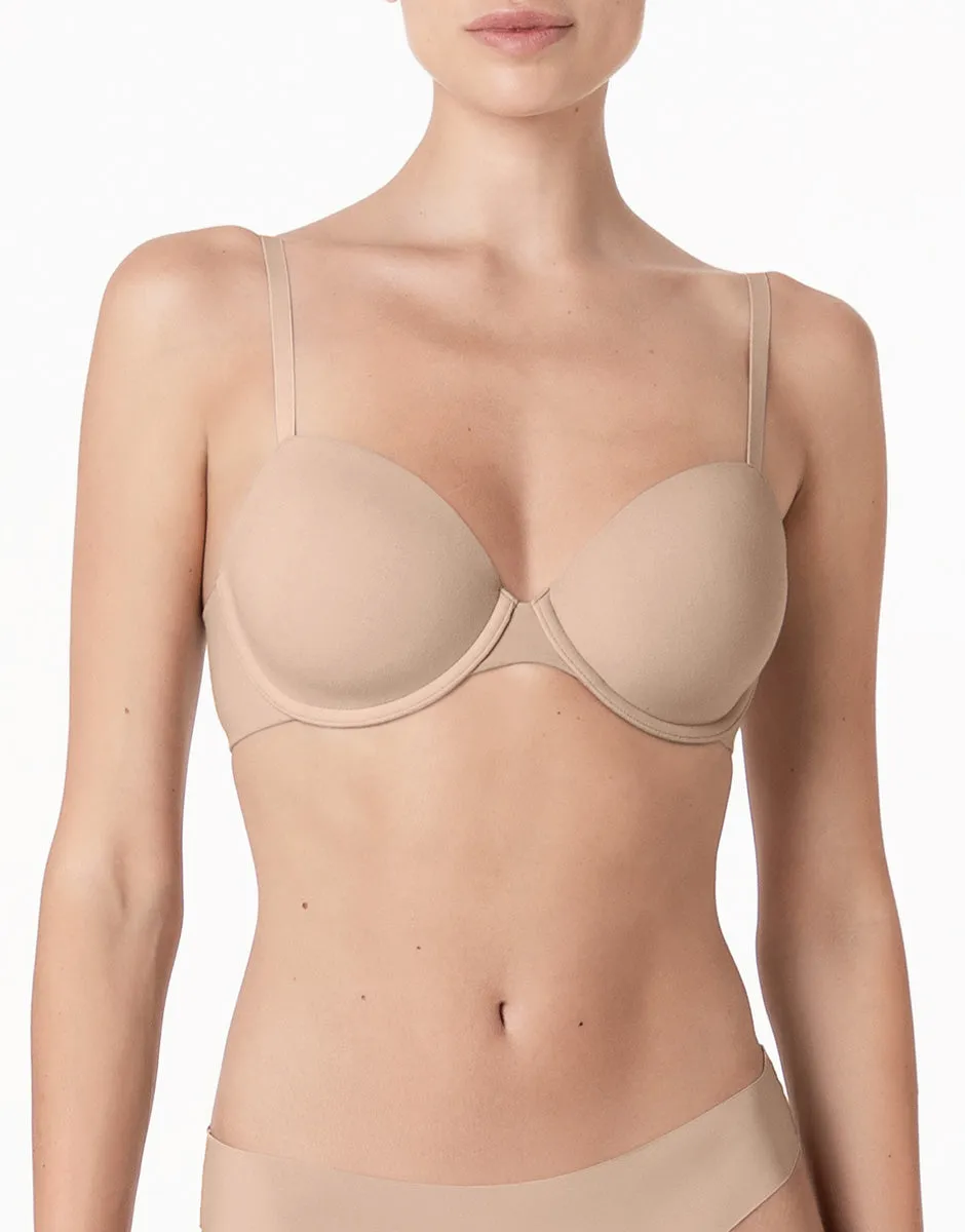 Lovable Invisible Essence Ferretto Reggiseno Nudo Chiaro Microfibra