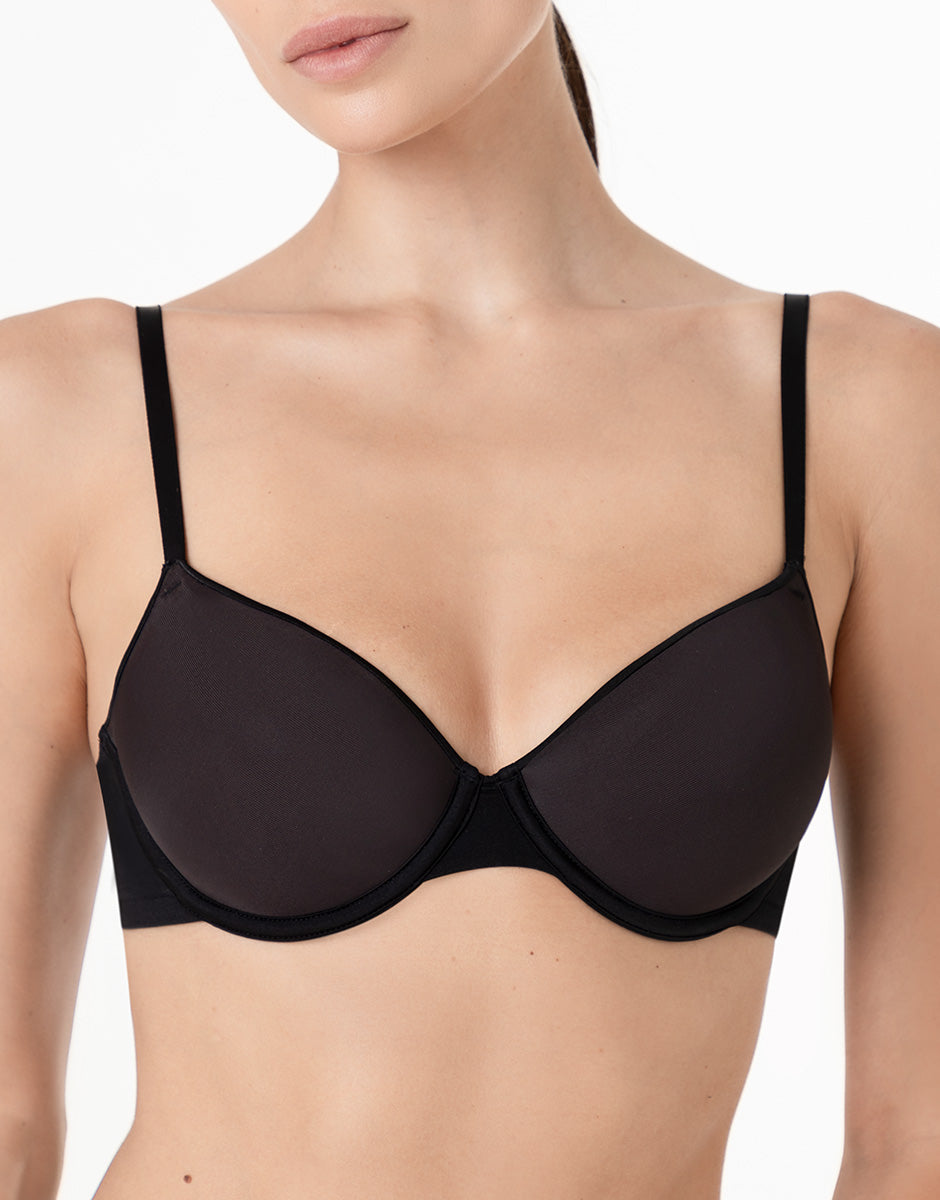 Lovable Invisible Breeze reggiseno ferretto spacer nero traspirante