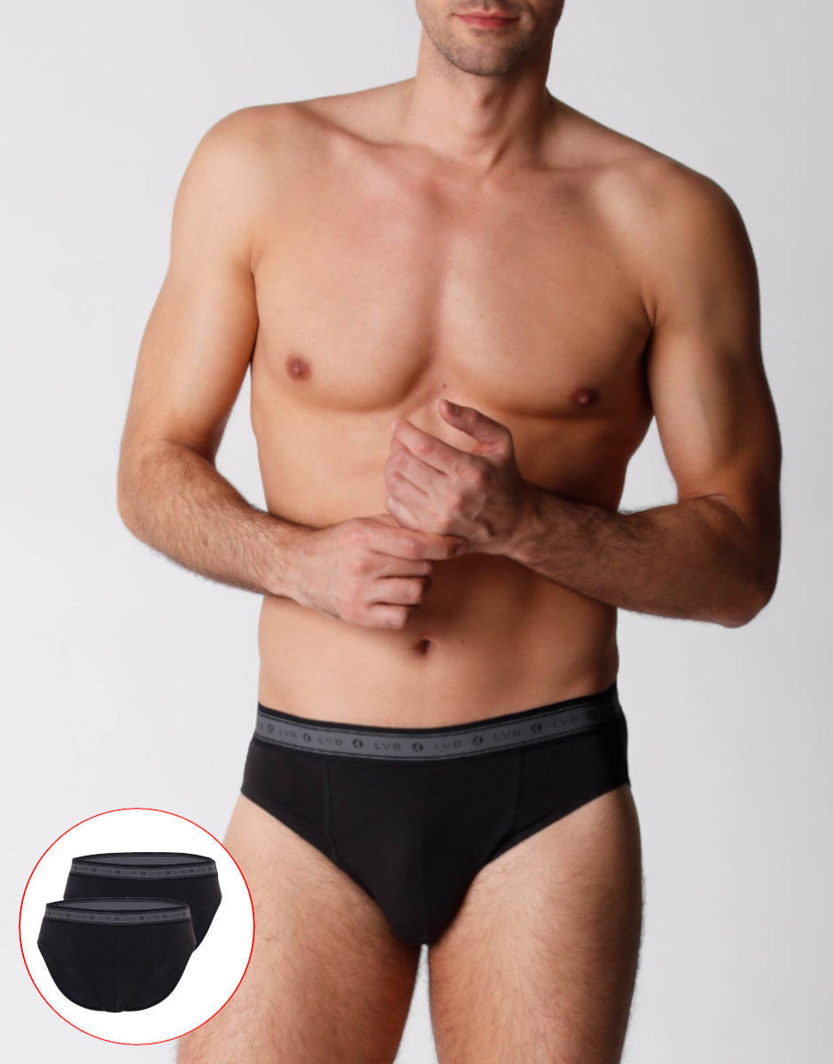 Lovable Man slip uomo cotone bio nero x2