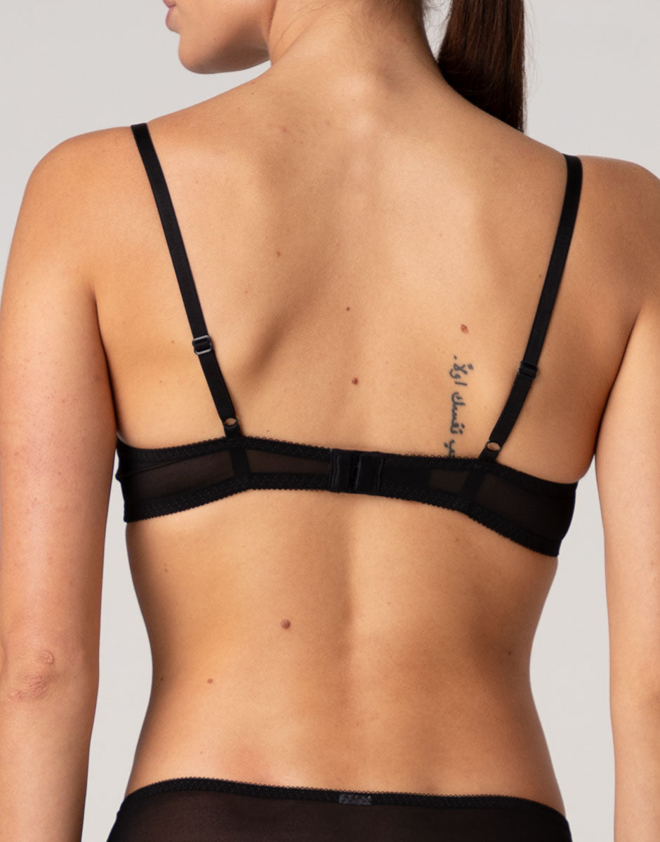 Lovable Dot Lace reggiseno con ferretto nero pizzo pois