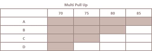 Bye Bra Multi Pull-Up reggiseno adesivo push-up marrone invisibile