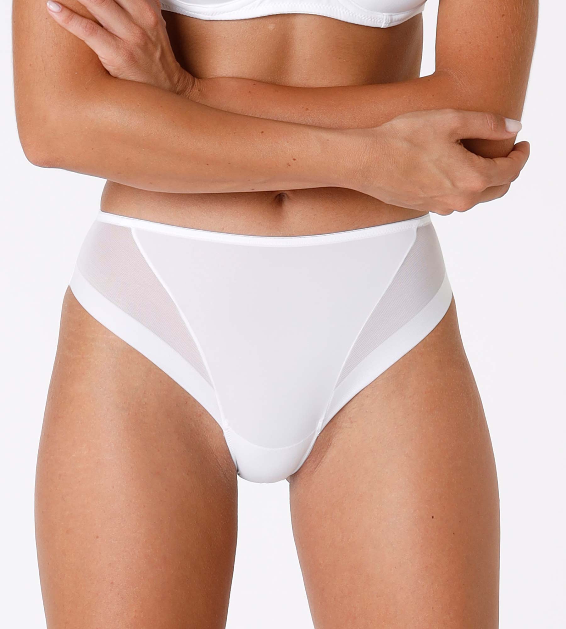 Lovable Invisible Ultralight slip midi bianco invisibile