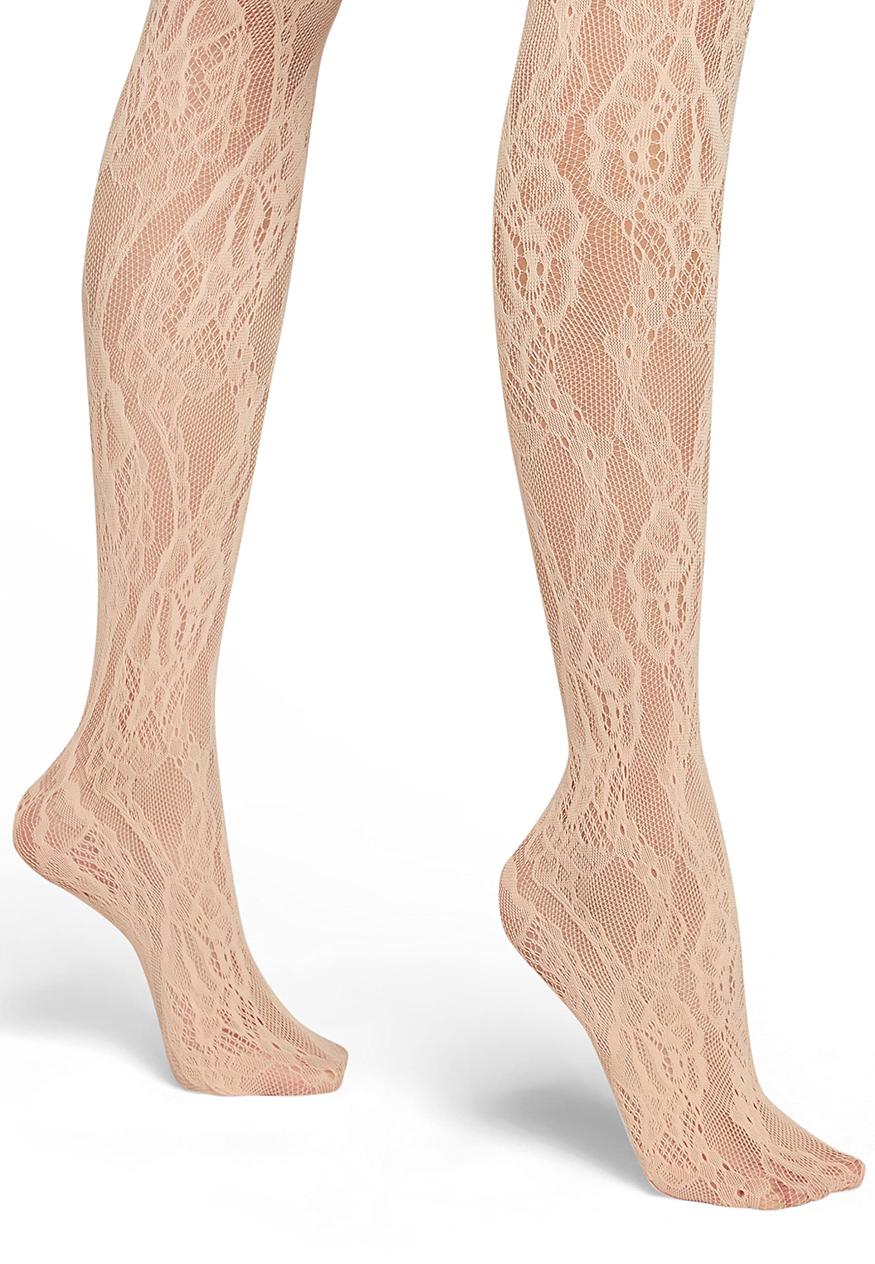 Wolford Rita Collant Rete Floreale Senza Cuciture