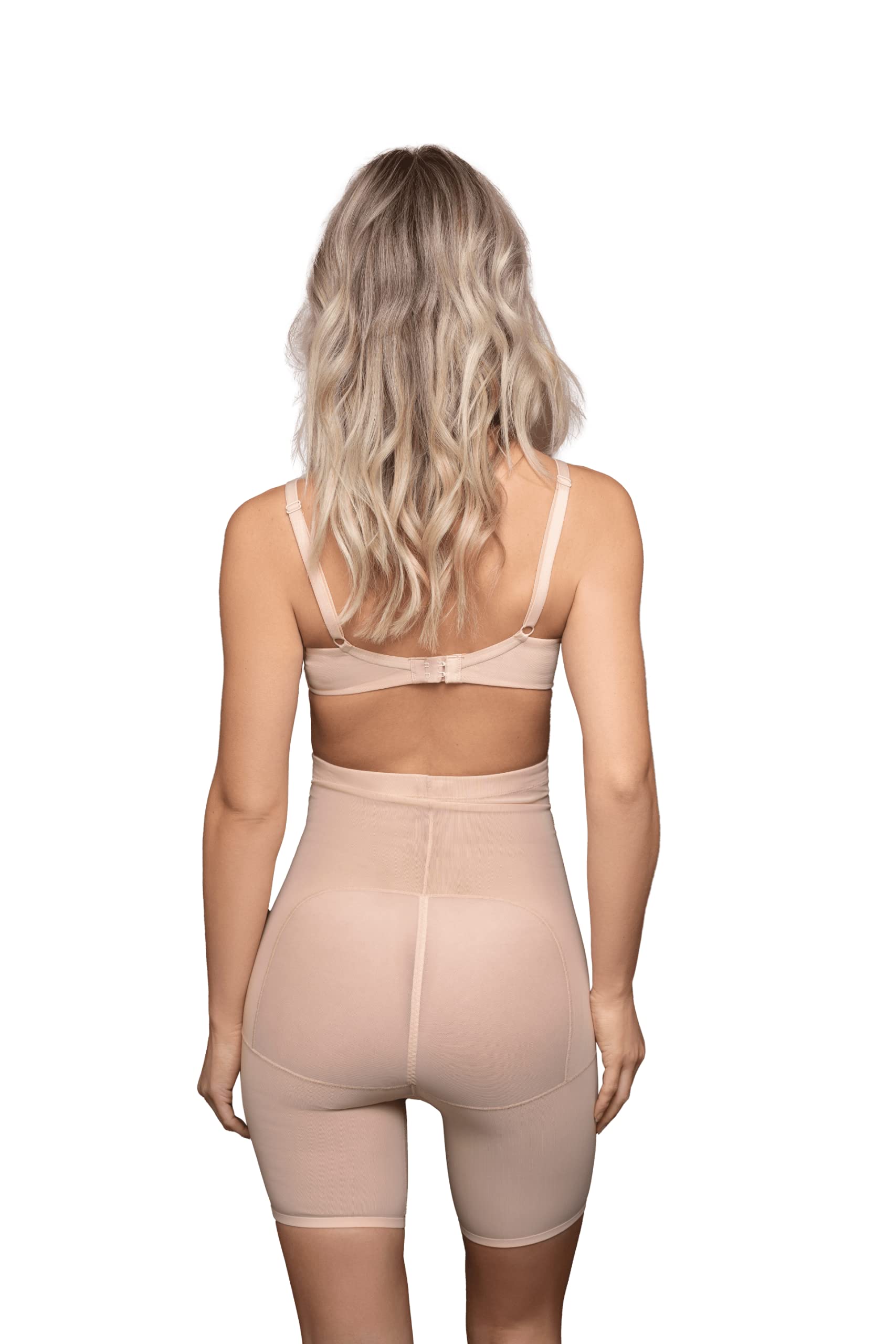 Bye Bra Powermesh guaina vita alta marrone chiaro alto