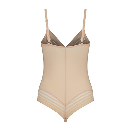 Bye Bra Powermesh Body Modellante Beige Trasparente Taglia L