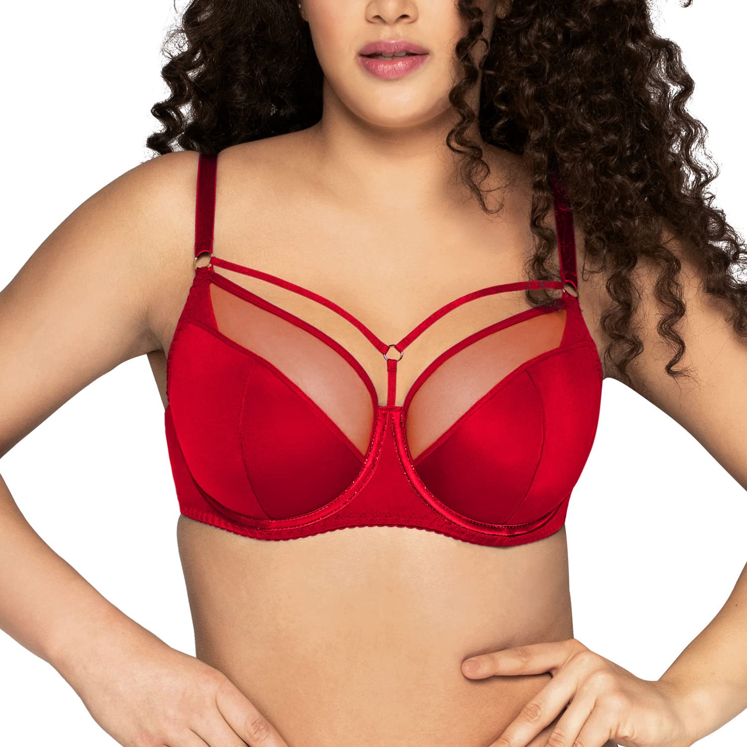 Ava 1030/1 Novato Lux Maxi Reggiseno Semi Imbottito Rosso 1J