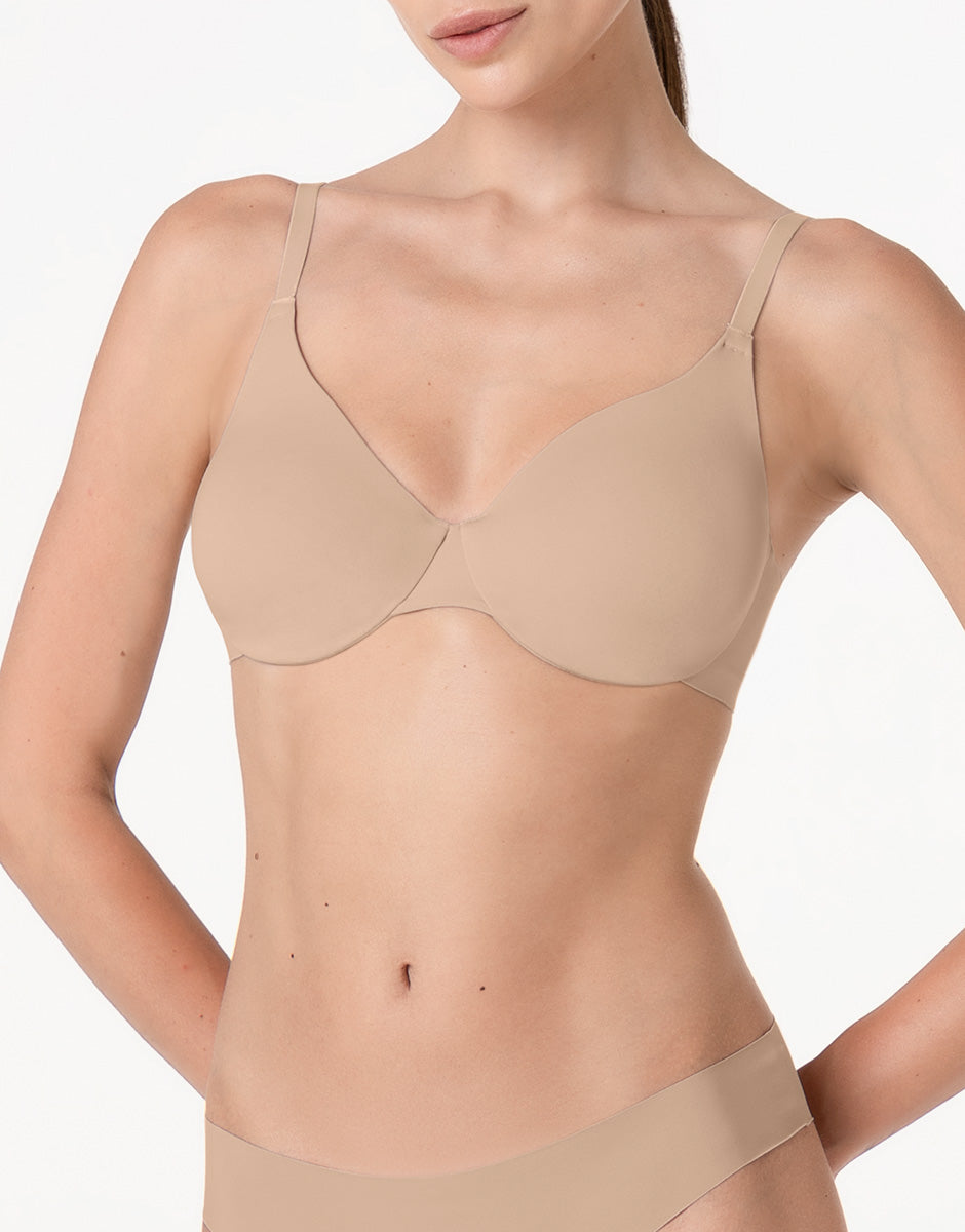 Lovable Invisible Essence reggiseno microfibra nudo chiaro