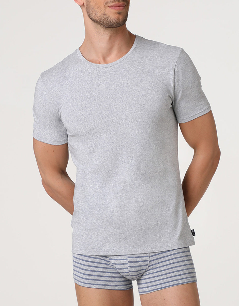 Lovable Man Jacquard Cotton Modal t-shirt grigio