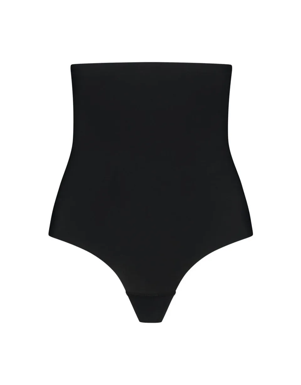 Bye Bra Sculpting perizoma vita alta contenitivo nero alto controllo
