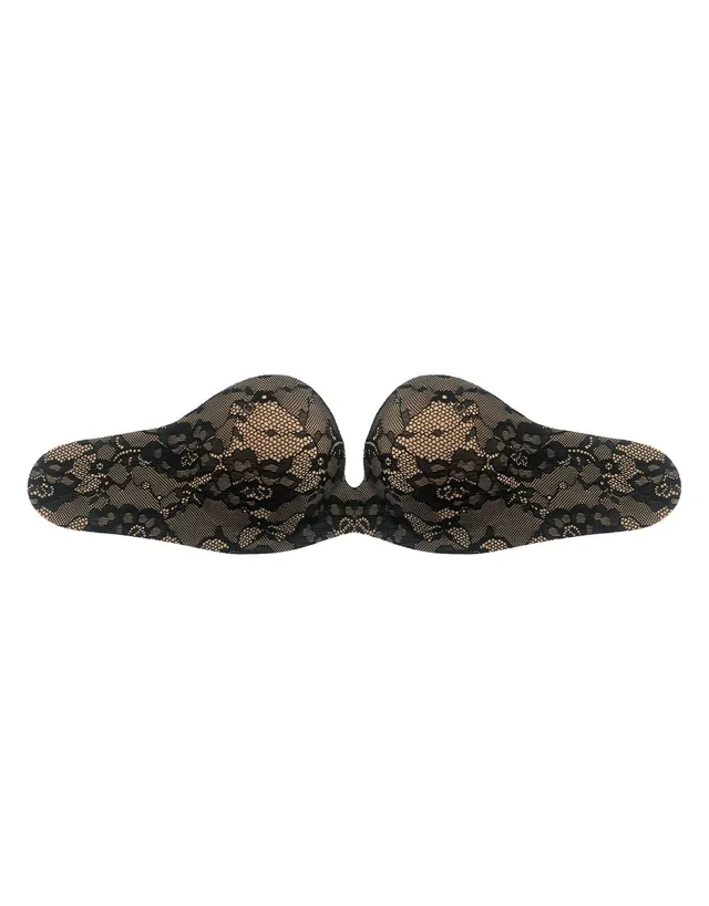 Bye Bra Gala reggiseno adesivo pizzo nero push-up