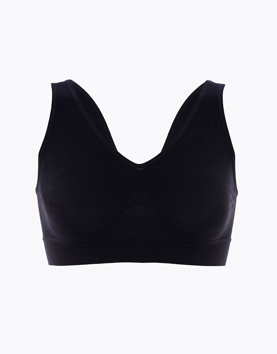Lovable Active Comfort Yoga brassiere reggiseno sportivo nero senza ferretto
