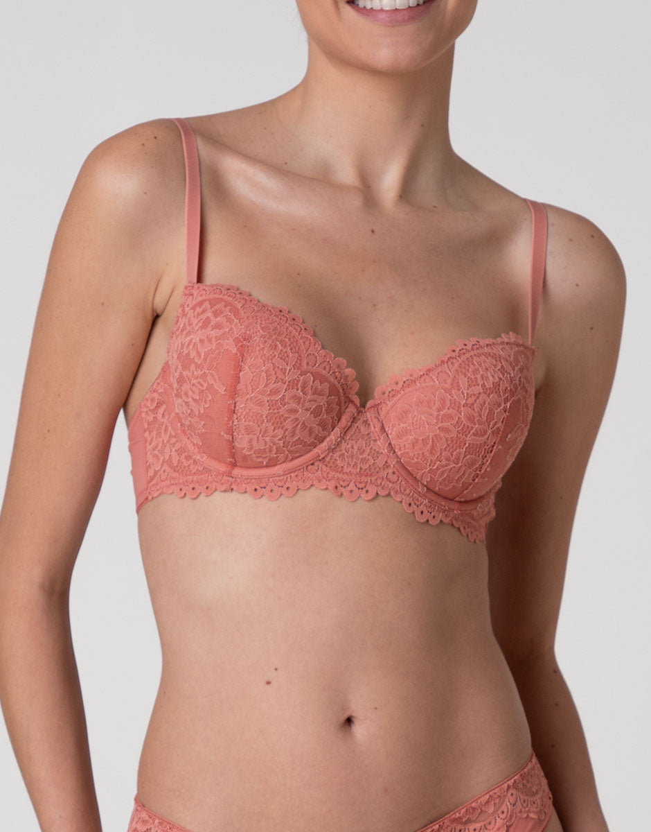 Lovable Stylish Lace Balconcino Imbottito terracotta chiaro