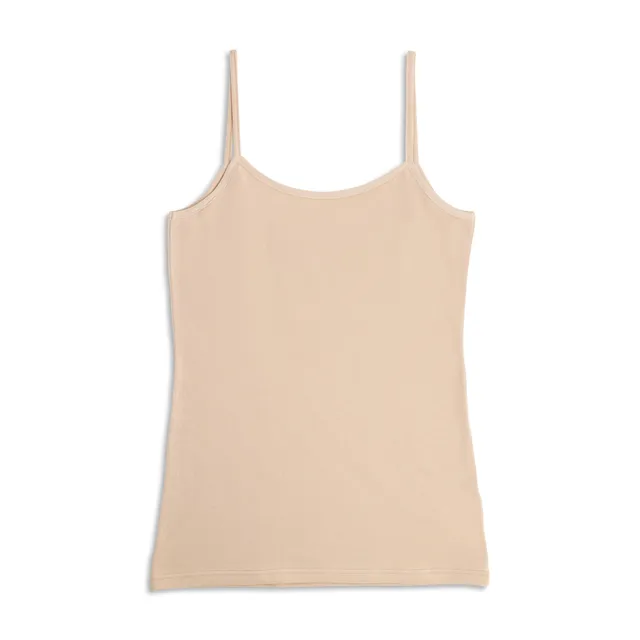 Cotonella top spalline sottili jersey cotone beige S