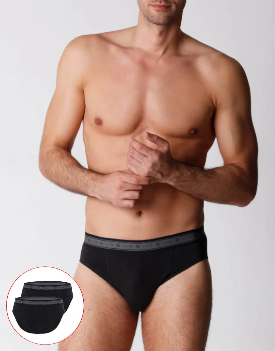 Lovable Man slip uomo cotone bio nero x2