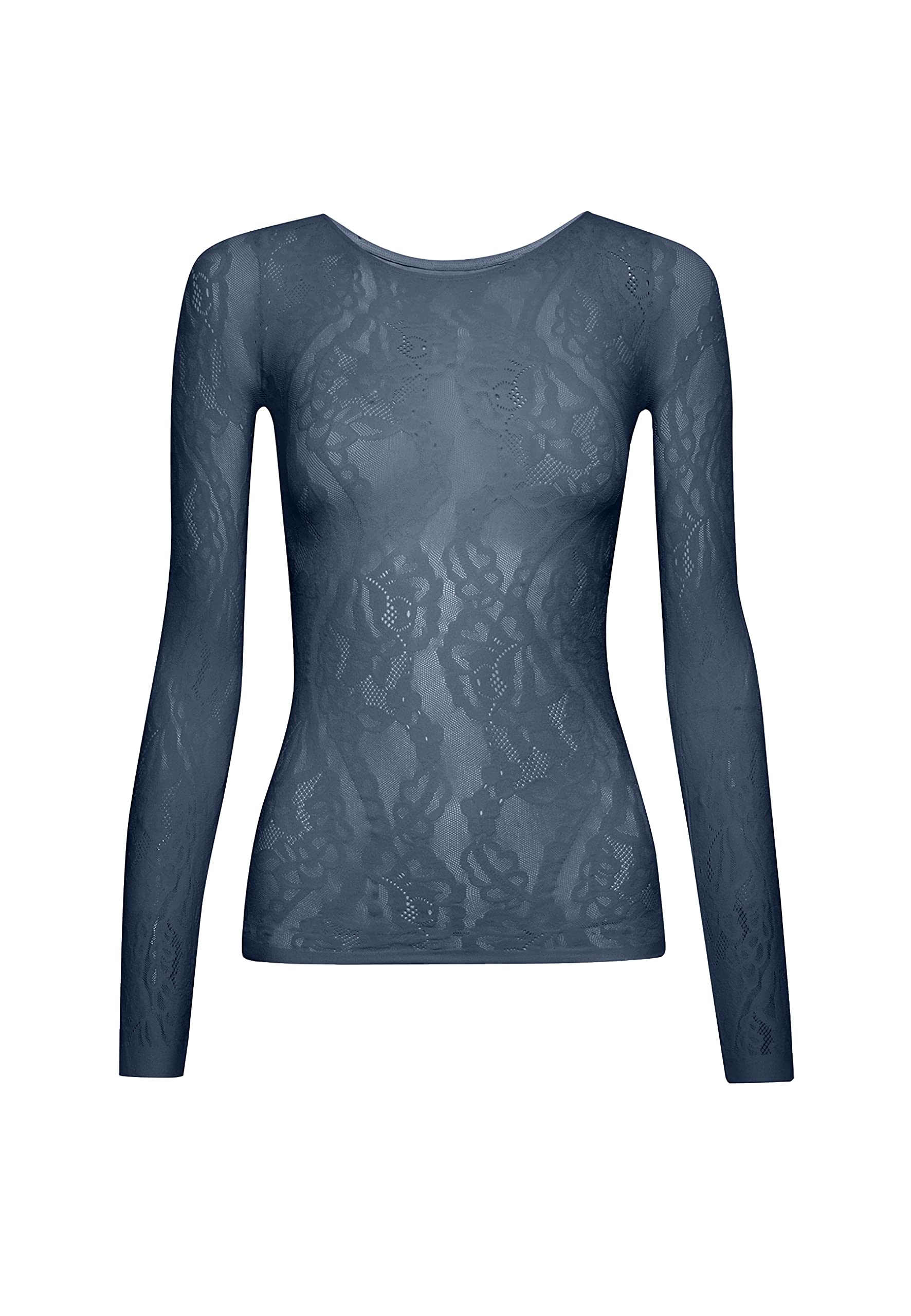 Wolford Ninat maglione collo rotondo luna indaco S