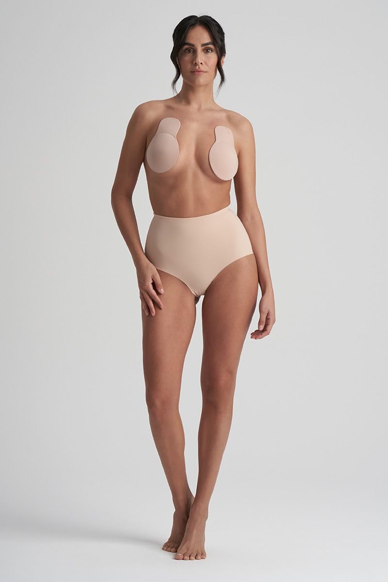 Bye Bra Pull-Up Tessuto reggiseno adesivo beige taglia M