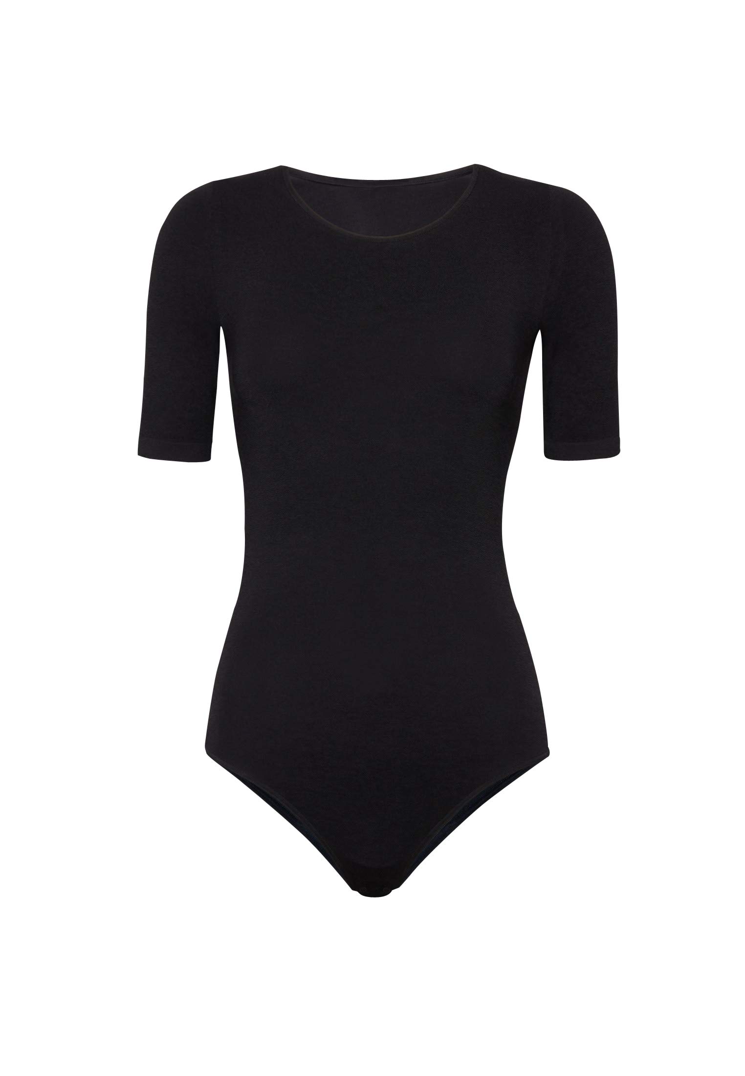 Wolford Bahamas body modellante nero in cotone