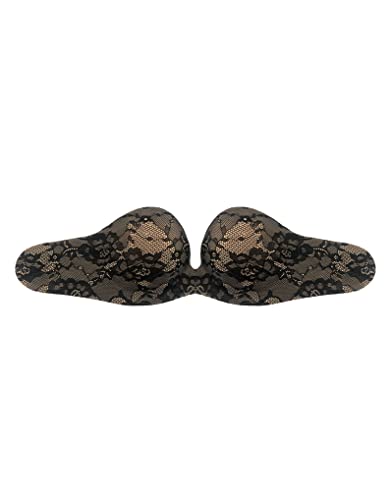 Bye Bra Gala reggiseno adesivo pizzo nero push-up