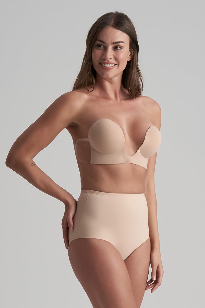Bye Bra Stile U reggiseno adesivo senza cuciture beige