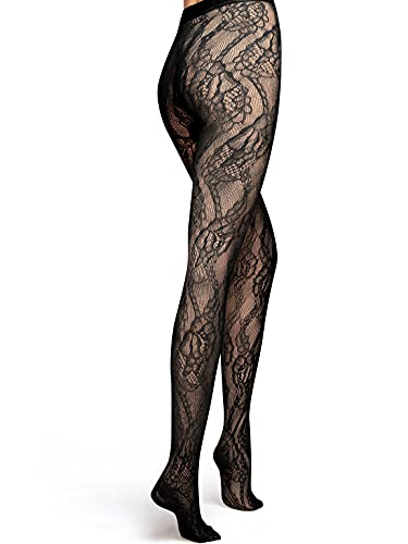 Wolford Rita Collant Rete Floreale Senza Cuciture