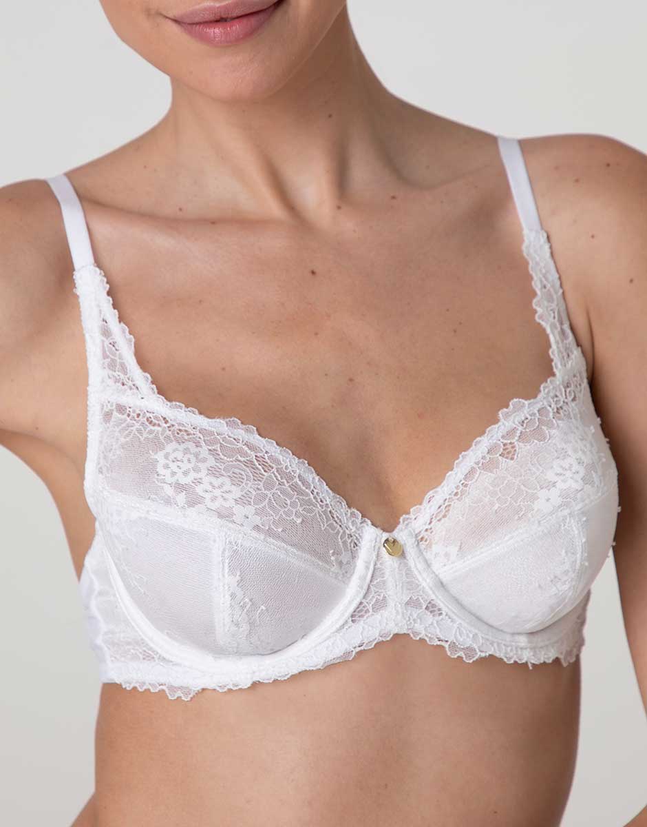 Lovable Beauty Curves reggiseno con ferretto bianco in pizzo