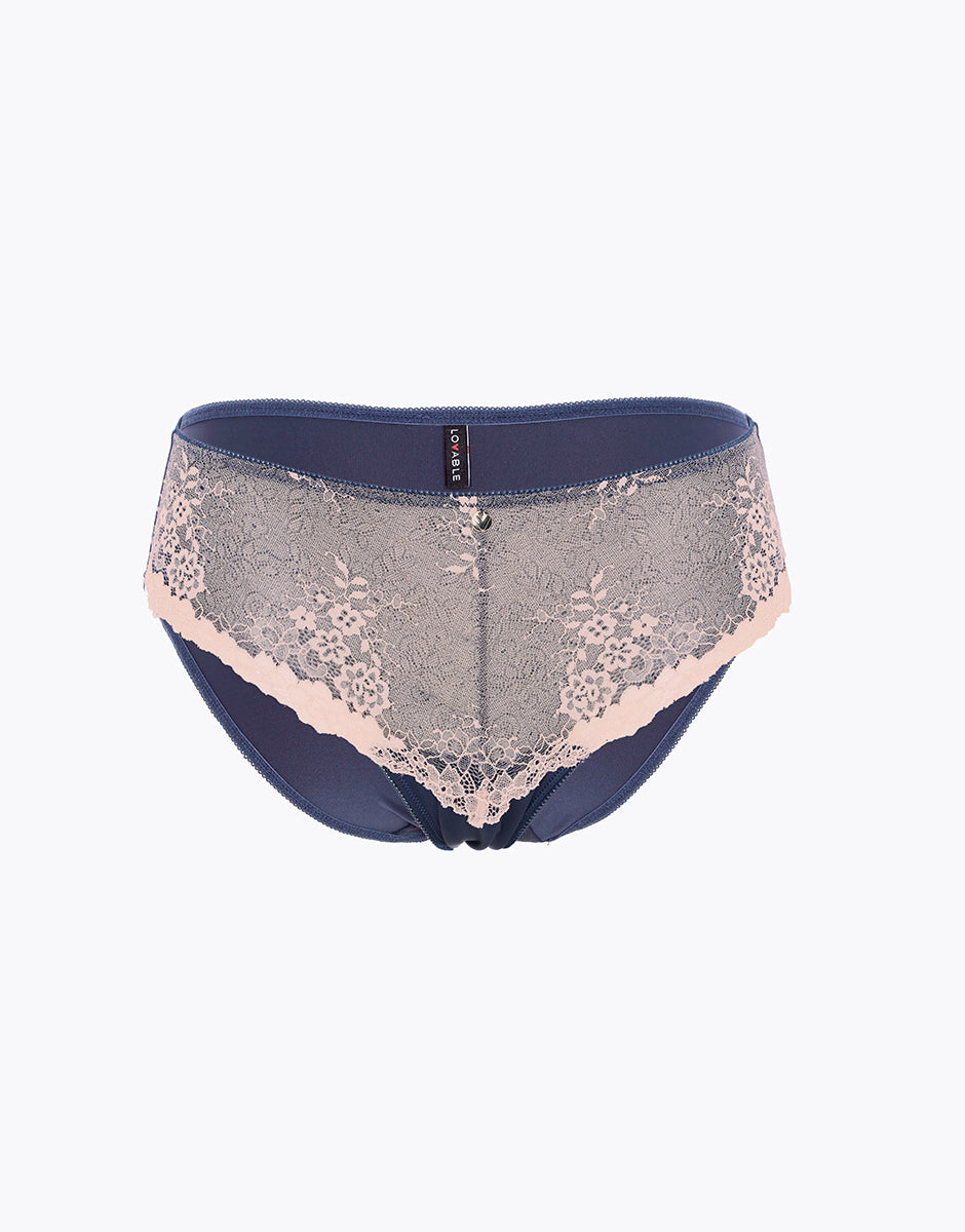 Lovable Beauty Curves slip alto midi blu jeans cappuccino
