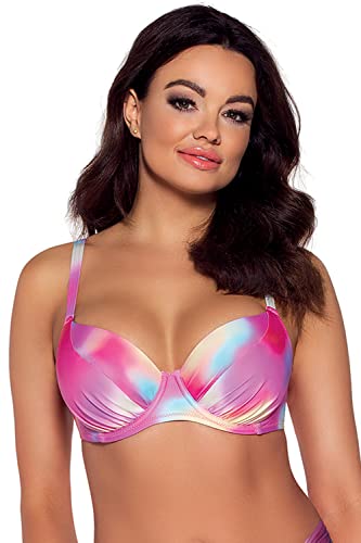 Ava SK-163 top bikini imbottito rosa 9B con ferretto