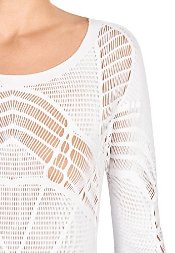 Wolford Maglione Pizzo Donna Bianco S Maniche Lunghe