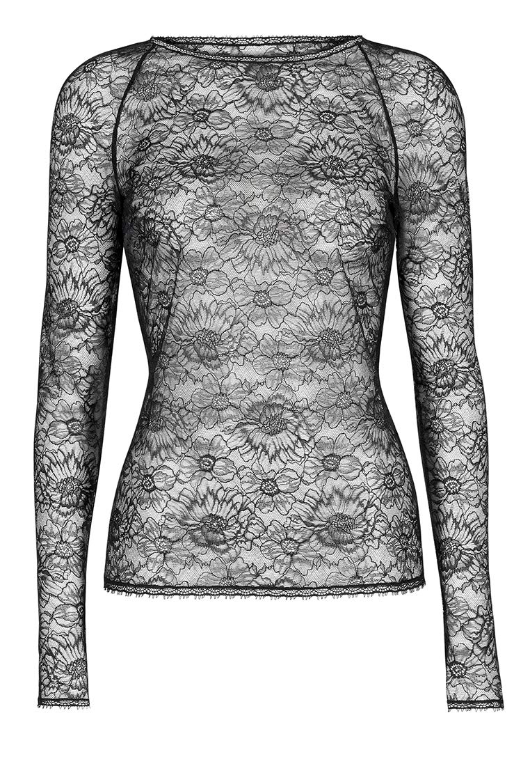 Wolford Maglione Donna Nero 44 Maniche Lunghe