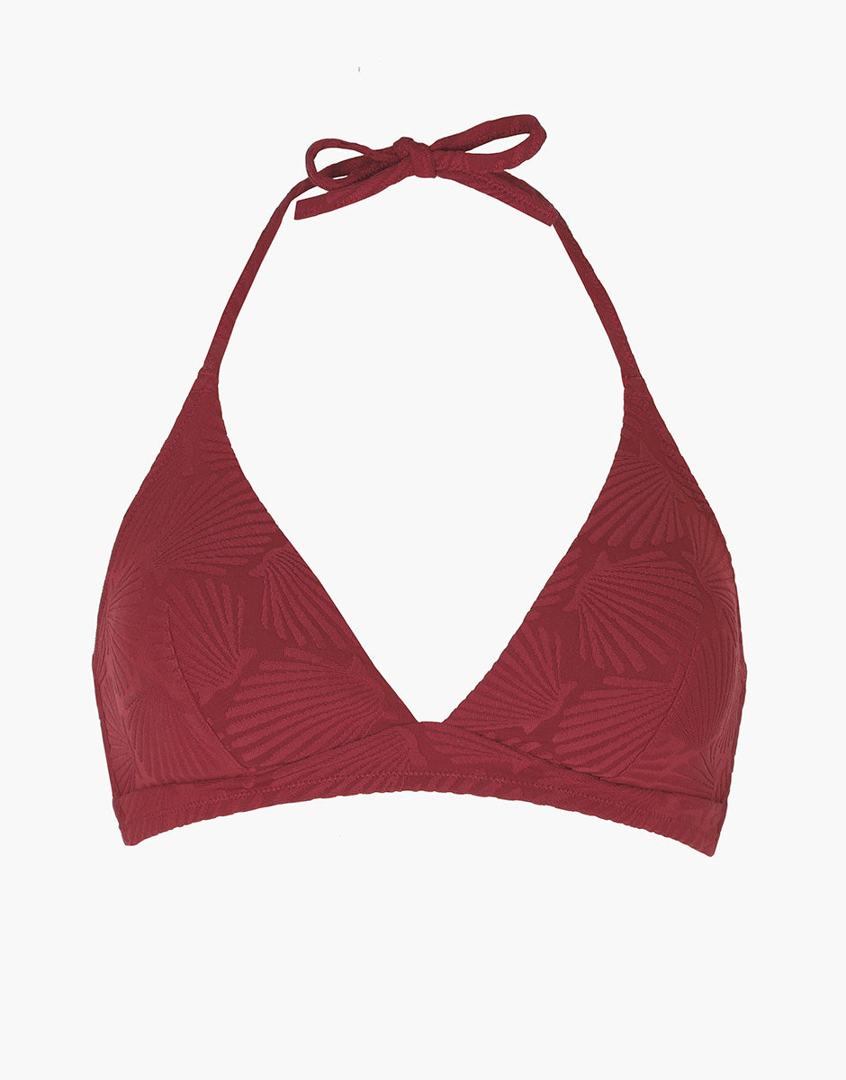 Lovable Embellished Jacquard L0EMAPA Top Triangolo Rosso Tibetano