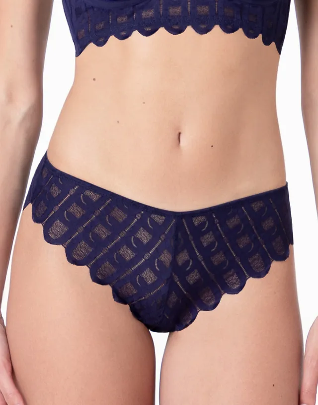 Lovable L'Allure slip pizzo viola scuro 3/M
